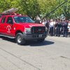 Desfile de unidades bomberos